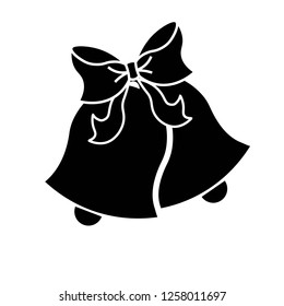 Christmas bells with bow