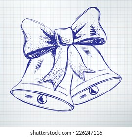 Christmas bells and bow