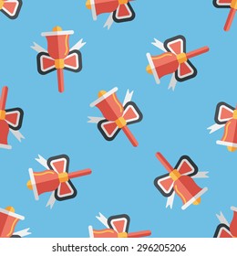 Christmas bells flat icon,eps10 seamless pattern background