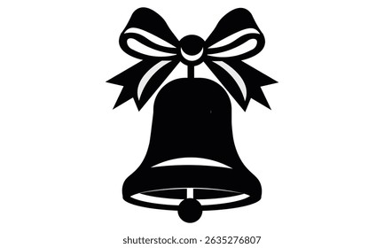 Christmas bells icon set. New Year and Christmas symbol  vector  