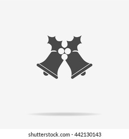 Christmas bells icon. Vector concept illustration for design.