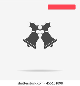 Christmas bells icon. Vector concept illustration for design.