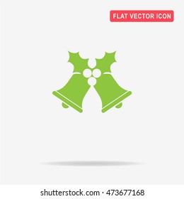 Christmas bells icon. Vector concept illustration for design.