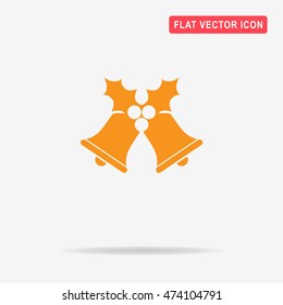 Christmas bells icon. Vector concept illustration for design.