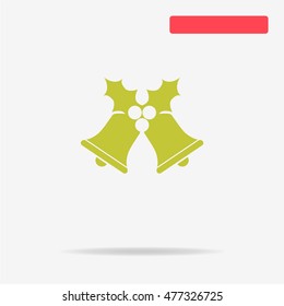 Christmas bells icon. Vector concept illustration for design.