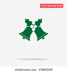 Christmas bells icon. Vector concept illustration for design.