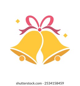 christmas bells icon vector illustration