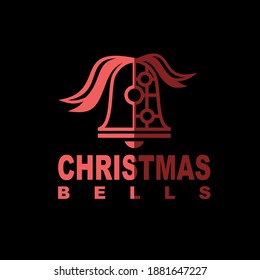 Logo-Design-Vektor für Weihnachtsglocken