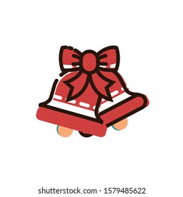 christmas bells logo vector designs