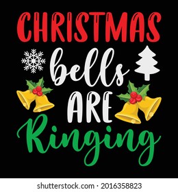 Christmas bells are ringing vector arts