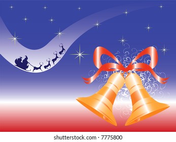 christmas bells and santa