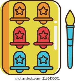 Christmas Bells School Palette Paints Detail Style Icon