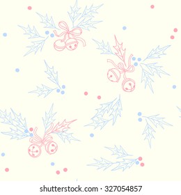 Christmas bells. seamless pattern