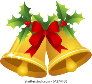 Christmas bells.To see the other vector Christmas bells illustrations , please check Christmas collection.