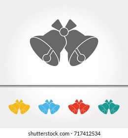 Christmas Bells Single Icon Vector Illustration