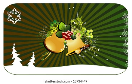 Christmas bells vector