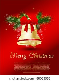Christmas Bells vector illustration.