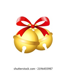 Jingle Bells With Red Bow On A White Background Vector Illustration Royalty  Free SVG, Cliparts, Vectors, and Stock Illustration. Image 16220174.