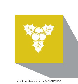 christmas berry icon vector illustration