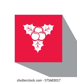christmas berry icon vector illustration