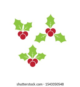 christmas berry vector illustration template element