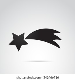 Christmas, Bethlehem star icon. Vector art.