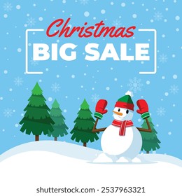 Christmas Big Sale Background Design