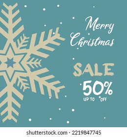 Christmas big sale day poster flyer or social media post design