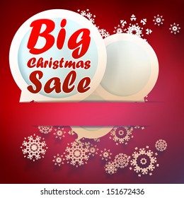 Christmas Big sale template. EPS 10