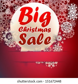 Christmas Big sale template. EPS 10