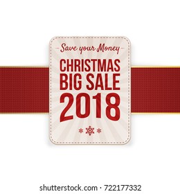 Christmas big Sale vector Badge