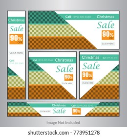 Christmas Big Sale We Banner Vector Set
