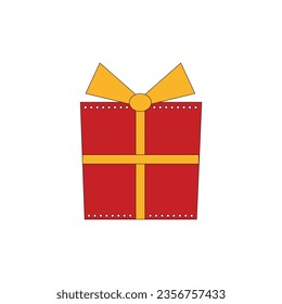 Christmas big set of elements with cookies, globe, lights, bells, balls, presents, candles, tree, wreaths. Stickers set. Vector Illustration