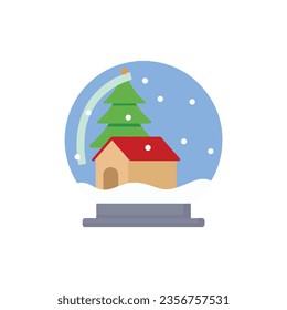 Christmas big set of elements with cookies, globe, lights, bells, balls, presents, candles, tree, wreaths. Stickers set. Vector Illustration