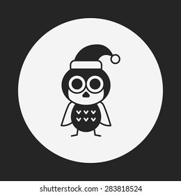 Christmas bird icon