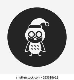 Christmas bird icon