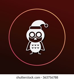 Christmas bird icon