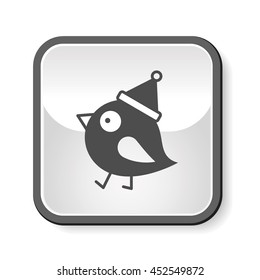 Christmas bird icon