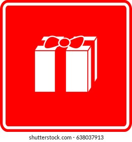 Christmas or birthday gift sign