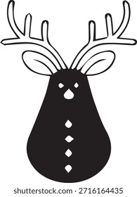 Christmas Black and white element