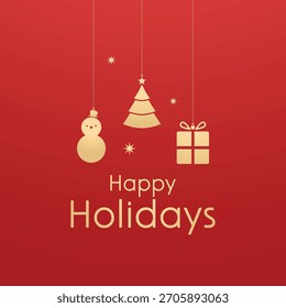 Christmas blank banner. Colored Christmas tree ornaments. Decorative decorations for Christmas and New Year.