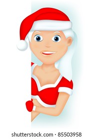 Christmas. Blank sign