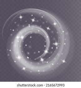 Christmas blizzard effect, crystal dust. Vyrh, texture of cold winter wind. Festive vector blizzard.
