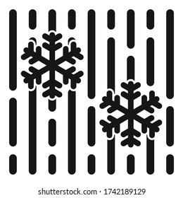 Christmas blizzard icon. Simple illustration of Christmas blizzard vector icon for web design isolated on white background
