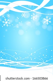 Christmas blue background