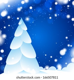 Christmas blue background