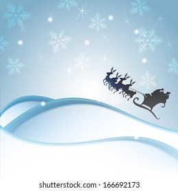 Christmas blue background 
