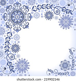 Christmas blue background