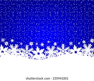 Christmas blue background 