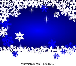 Christmas blue background 